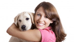 Woman and Puppy