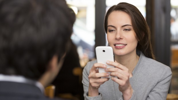 Cell Phone At Dinner